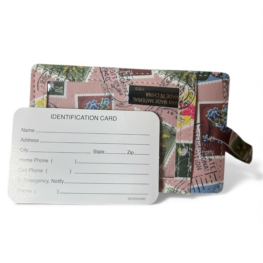 Jessica McClintock Multicolor Travel Luggage Tag - Picture 3 of 3